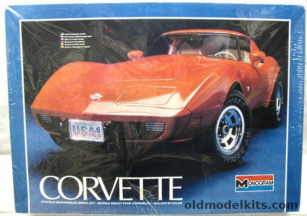 Monogram 1/8 1978 Chevrolet Corvette With Indianapolis Pace Car Option, 2603 plastic model kit